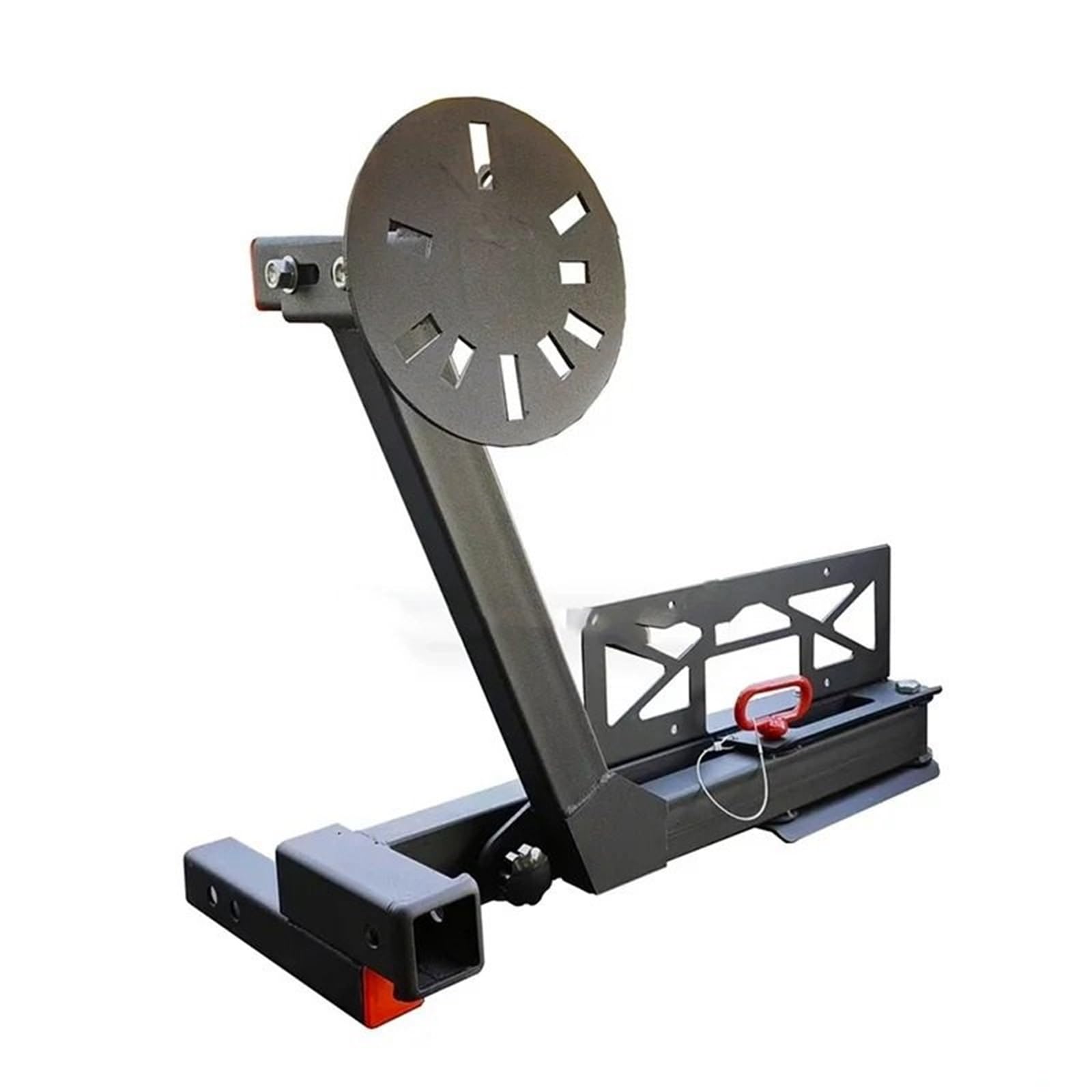 Appendi Ruote da Parete Supporto Universale per Ruota di scorta, Carrello, rimorchio, Barra, Bocca Quadrata, Installazione Pieghevole ed Estraibile