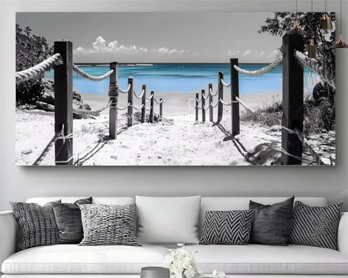 Diamond Painting Playa M838: Cuadros de Pintura por Números con Mosaicos Brillantes 30x60cm