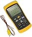 Fluke - FLUKE-54-2 B 60HZ 54-2 Dual Input Digital Thermometer with USB Recording, 3 AA Battery, -418 to 3212 Degree F Range, 60 Hz Noise Rejection