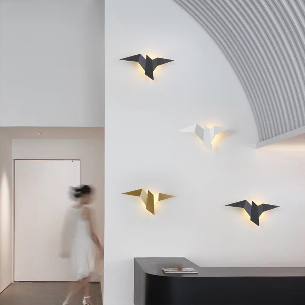 Ściana LED Light, metalowe kinkiety origami, 2W, oświetlenie dekoracyjne wnętrza, lampy ścienne do korytarza, salon, tła ścienna