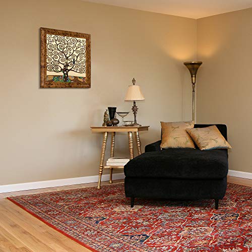 overstockArt KL2071-FR-62010020X24 Tree of Life by Gustav Klimt Framed Hand Painted Oil Reproduction