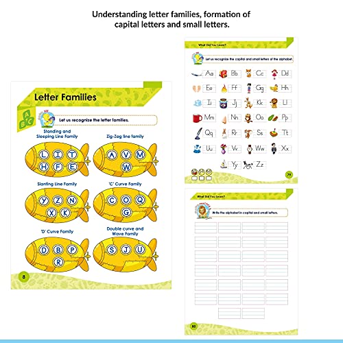 Image of Woodsnipe Tiny Steps - English Alphabet Practice Book B | Age 3 to 5 years | Learn Tracing and Writing Capital & Small Letters | Activity Book for Junior KG Kids