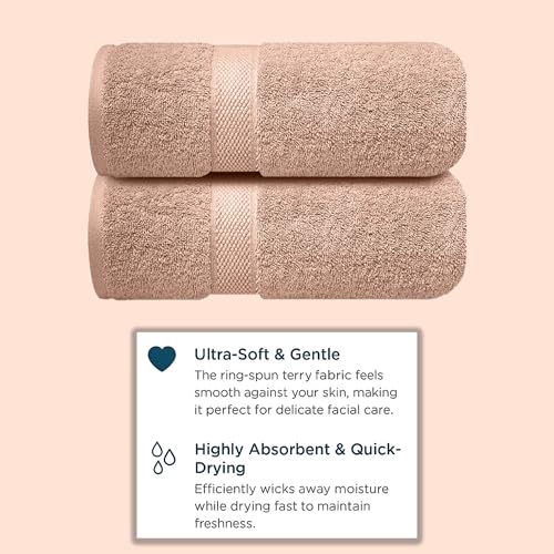 Image of Sulfar 100% Terry Ring Spun Cotton Face Towel - Quick-Dry, Highly Absorbent (480 GSM) (30 x 30 Cm) Nature Lux (Pack of 2)