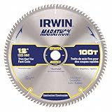 IRWIN Tools MARATHON Carbide Table / Miter Circular Blade, 12-Inch, 100T (14084)