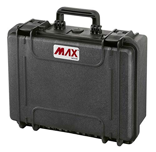 Max Cases - Valigetta Con Spugna Cubettata per Trasportare e Proteggere Apparecchiature e Materiali Sensibili, MAX380H160S, Dimensioni Interne 380 x 270 x 160 mm