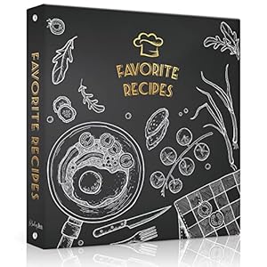 Lubudingjoy Recipe Binder Blackboard Painting 8.5x11
