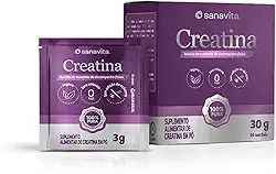 Sanavita Creatina 100% Pura - Monohidratada e Micronizada - Em Sachê