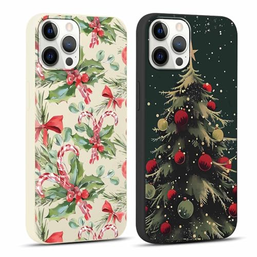 Yomjew 2 Pack Merry Christmas Phone Case for iPhone 12 Pro Max 6.7", Cute Xmas Christmas Tree Pattern Case with Candy Design Christmas Decorations Gifts Shockproof Soft Silicone Cover for Girl Women Yomjew 2 Pack Merry Christmas Phone Case for iPhone 12 Pro Max 6.7", Cute Xmas Christmas Tree Pattern Case with Candy Design Christmas Decorations Gifts Shockproof Soft Silicone Cover for Girl Women