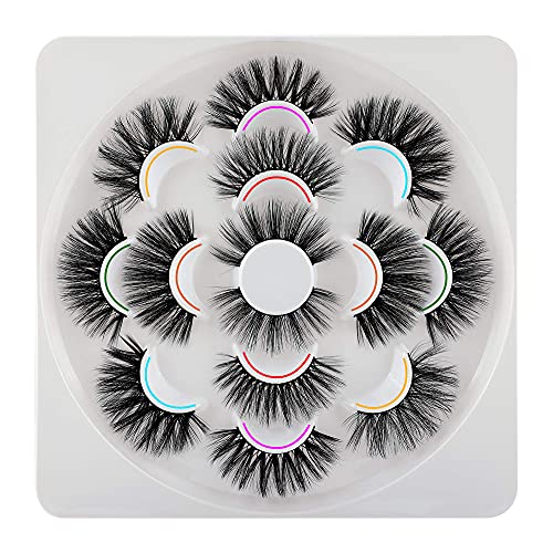 Ruairie Lashes Fluffy False Eyelashes Volume Long 20mm Fake Eyelashes 7 Styles False Lashes Pack