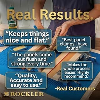 Rockler Mini Deluxe Panel Clamps (2-Pack) - Powerful Four-Way Pressure Cabinet Clamps - Sawtooth Pattern Mini Clamp Set w/Clamp Rails, Storage Rack & More - Great for Small Panel, Cutting Boards