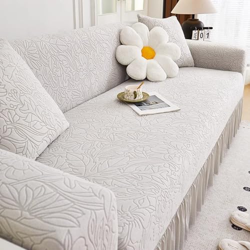 Couvre canapé pour canapé sectionnel en forme de L extensible - 2