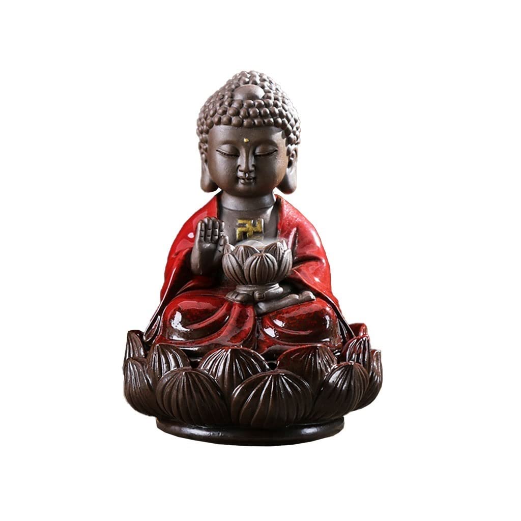 Incense Burner Ceramic Reflux Incense Burner Buddha Holder Smoke Waterfall Aromatherapy Decoration Home Waterfall Incense Burne