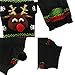 HRTTSY Hundepullover für Weihnachten Cartoon Rentier Haustier Katze Winter Strickwaren Warme Kleidung