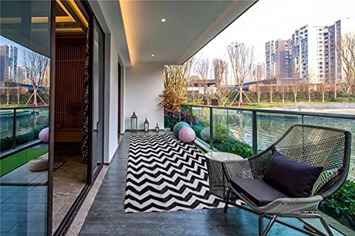 Reversible Mats Outdoor Rugs 5' x 8' Waterproof Plastic Straw Rug Modern Area Rug Outside RV Patio Rug Mats Camping Rugs for Outdoors,Backyard, Deck,Picnic,Beach,Trailer - Image 5