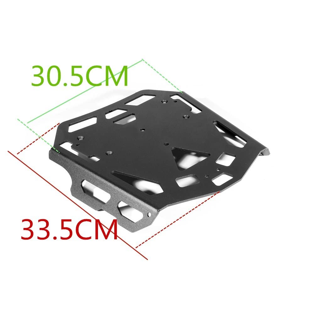 Moto Portapacchi Posteriore per Triumph per Tiger 800 Tiger800 Portapacchi Posteriore per Moto in Alluminio Nero Supporto Bagagli Moto