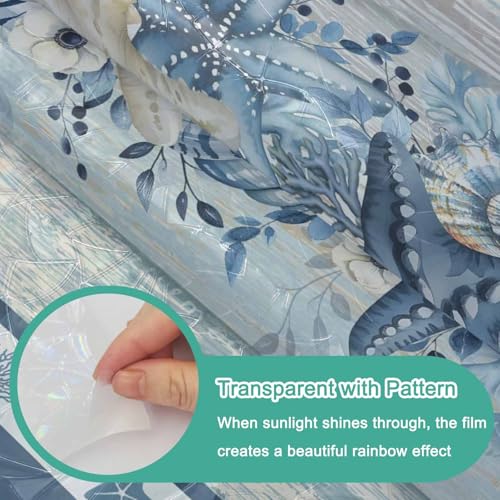 Vinilo decorativo azul para ventana 17.7 x 78.7 pulgadas miniatura 7