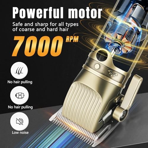 Hair Clippers for Men Professional — side view showing full product dimensions