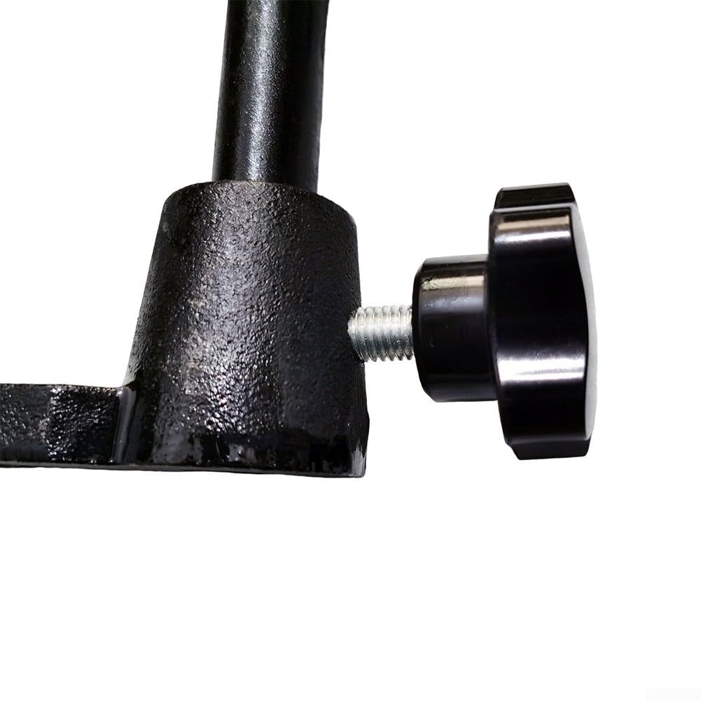 Base de support pour outils de tour à bois, 20 mm et 25 mm, support d'outils en fonte, pour petits Midilathes, travail du bois, projets de bricolage, noir, 230 mm de longueur (20 mm)
