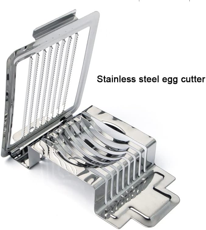 1pc Multifunctional Egg Cutter Stainless Steel Egg Slicer Sectioner Cutter Mushroom Tomato Fruit Cutter Kitchen Accessories