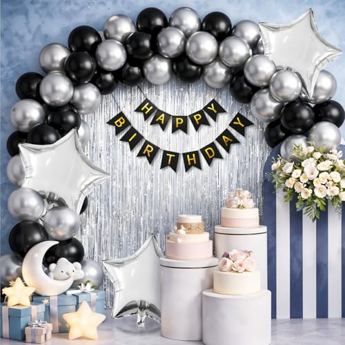Image of Party Propz Happy Birthday Decoration Kit - 42 Pcs,Happy Birthday Banner and Balloons for Birthday, Balloon Decoration Kit for Kids, Bday Decoration kit Combo for Boys & Girls (Cardstock,Latex)