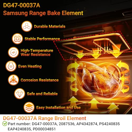 Élément de cuisson DG47-00037A pour four électrique Samsung - 5