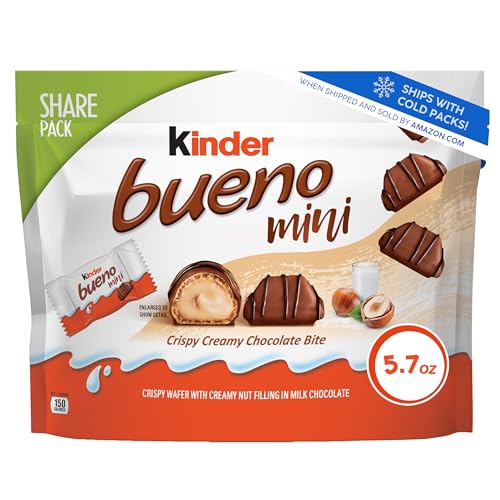 Kinder Bueno Mini Milk Chocolate Bars with Hazelnut Filling, Chocolate