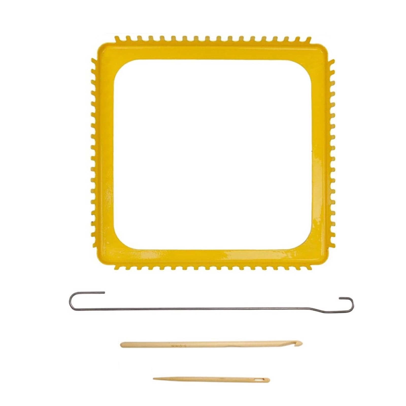 Buxuaaaa 18 Teeth Weaving Loomed Kits Knitting Loomed Kits Square Knitting Accessories for Craft Hobbyists Craft Weaving