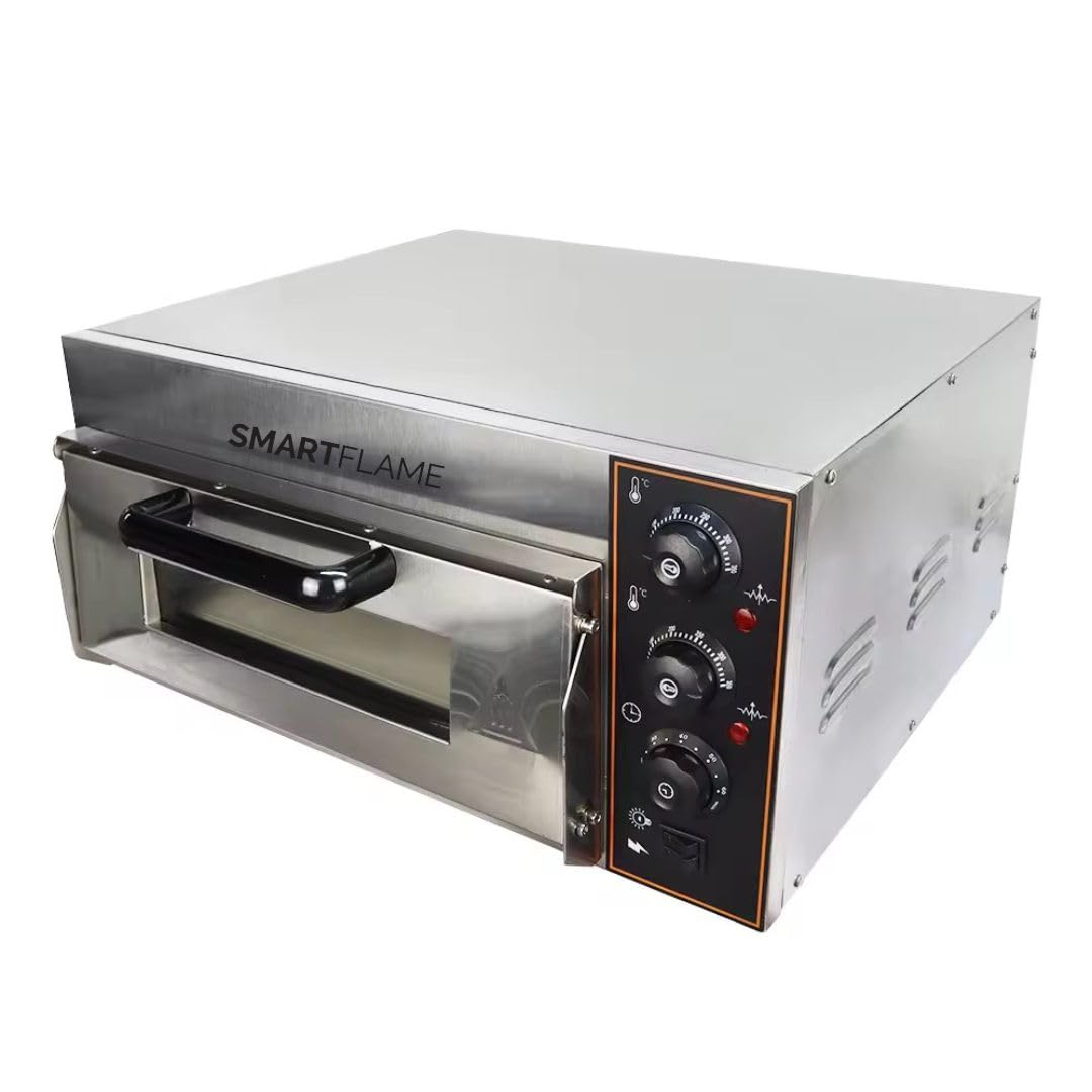 Electric Single Deck Pizza Oven 1800W, 30L | Commercial & Home Baking Oven with Stone for Bakery, Kitchen & Restaurant Use-image-38