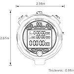 Stopwatch, Metal Stop Watch with Backlight for Sports 10 & 100 Laps Stopwatches Timer for Sports and Competitions - Image 3