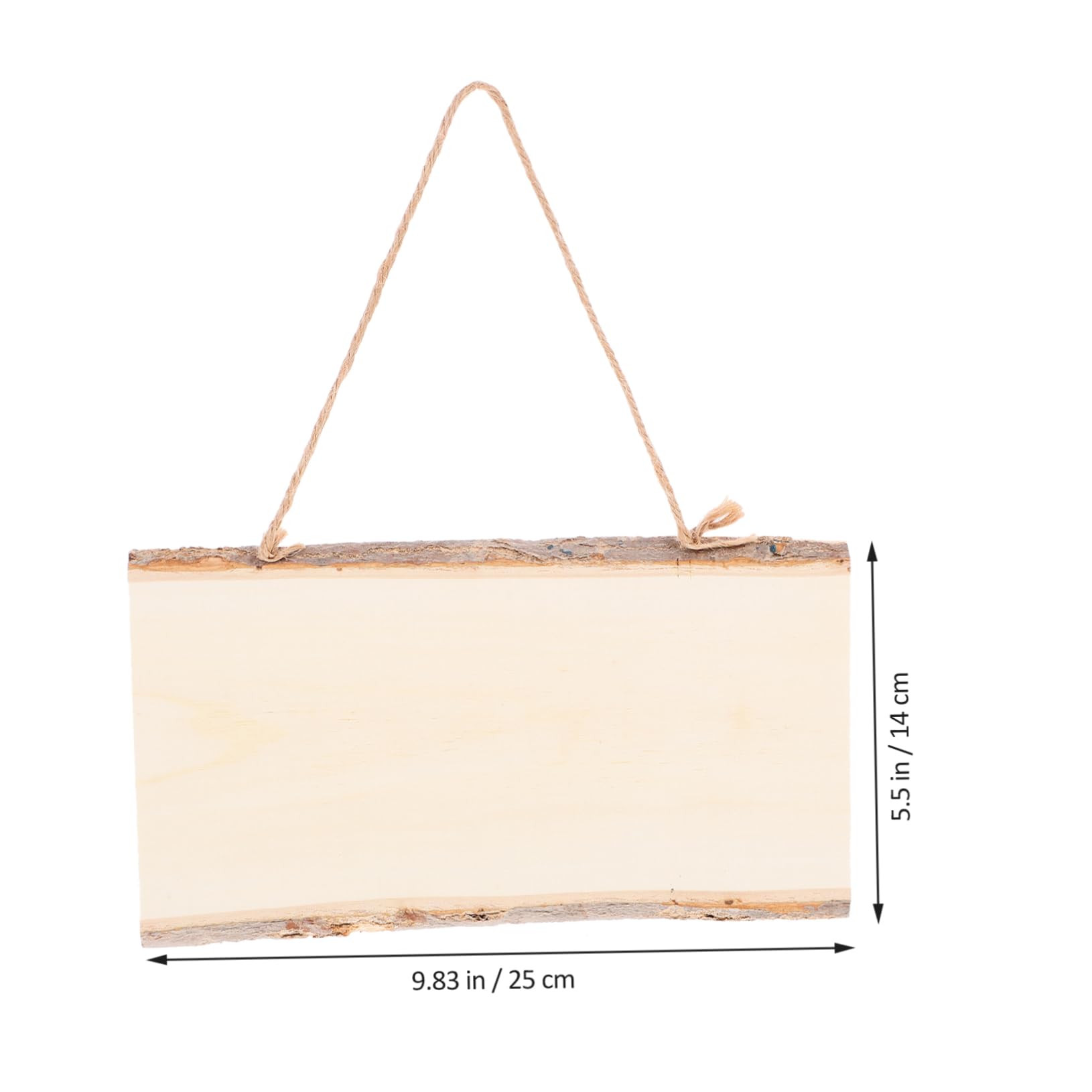 DOITOOL Handmade Painting Pendant 2 Pcs Wooden Wall Hanging and Girls Drawing Decor Wall Pendant Decor