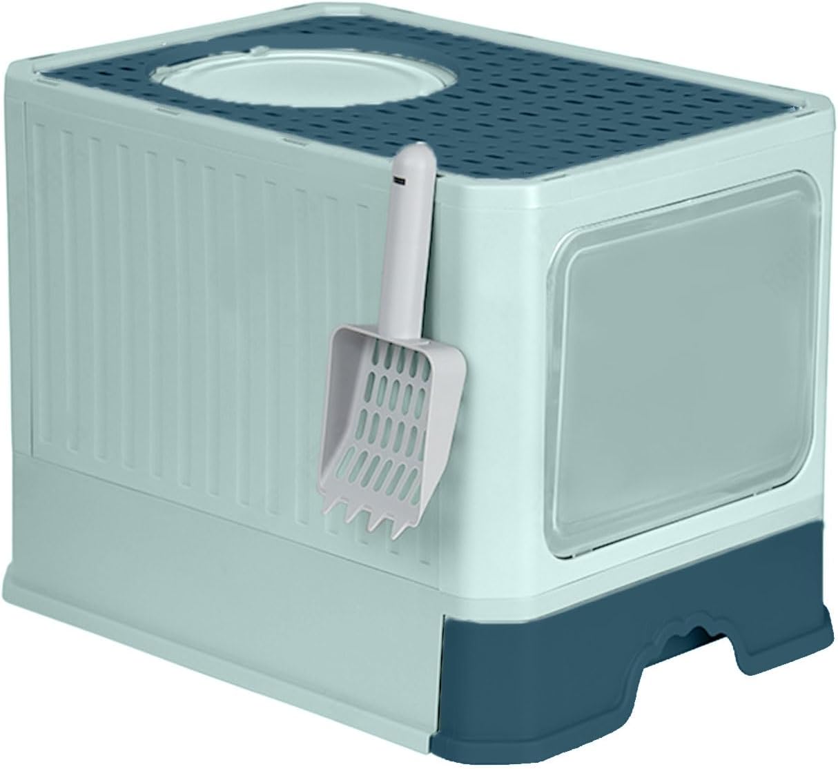 Litter Box Cats Rabbit Odor Control Not Stick Smooth Surfaces Cats Litter Pans Enclosed Cats Litter Container