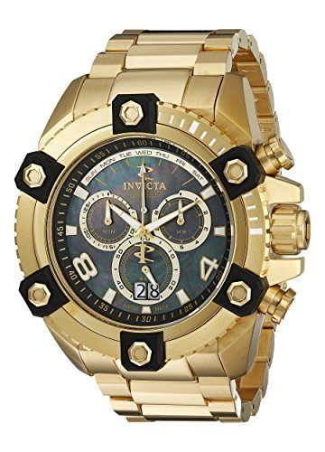 v Invicta CrN^ Men's 0340 Arsenal Reserve Chronograph Gold Tone Watch Y jp [sAi]