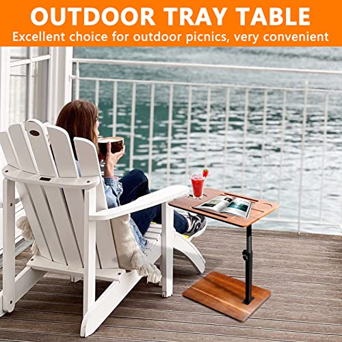 Bathtub Caddy Tray Table With Adjustable Height, Freestanding Bath Caddy Tray With Reading Rack, Tablet Holder, Cellphone Tray And Wine Glass Holder, Organizer Tray #TOP6