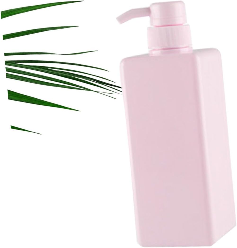 Outanaya 4pcs Square Emulsion Pump Bottle Refillable Dispenser for Shampoo Body Wash Lotion Portable Bottles for Home Hotel Use