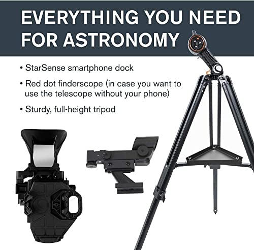 Image of Celestron StarSense Explorer DX 130AZ Smartphone App-Enabled Newtonian Reflector Telescope with Moon Filter