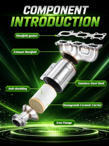 Image of Catalytic Converter Kit Direct-Fit Ford Explorer Flex Taurus Lincoln MKS MKZ MKT Police Interceptor 2013 2014 2015 2016 2017 2018 2019 3.5L 3.7L