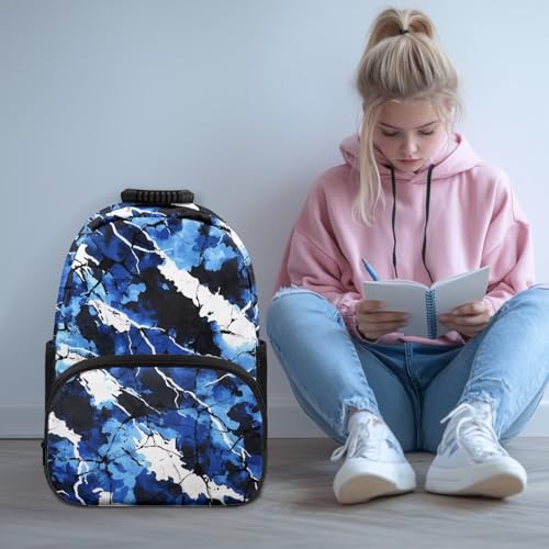 School Backpack Kids Camo Hunting Bookbag with Padded Straps Boys 17 Inch Blue Schol Bag Preschool Elementary Backpacks Back to School Gifts2