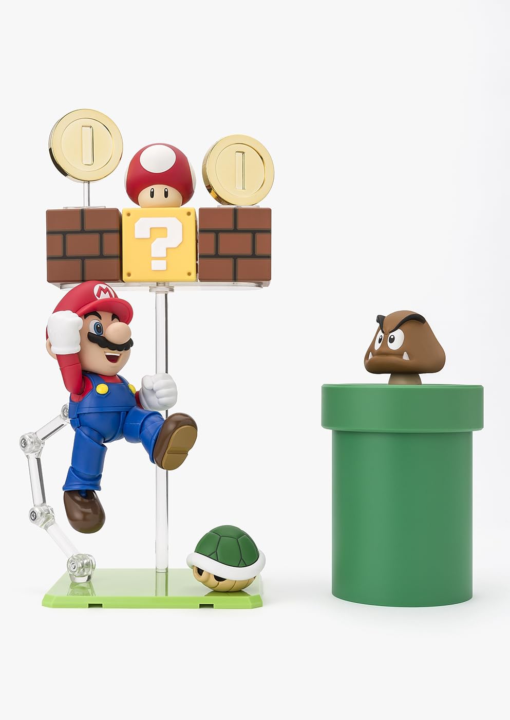 TAMASHII NATIONS - Super Mario - Juego de figuras de acción Super Mario Playset S.H.Figuarts