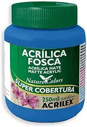 Tinta Acrílica Fosca - Nature Colors Acrilex 250 ml Azul - 559