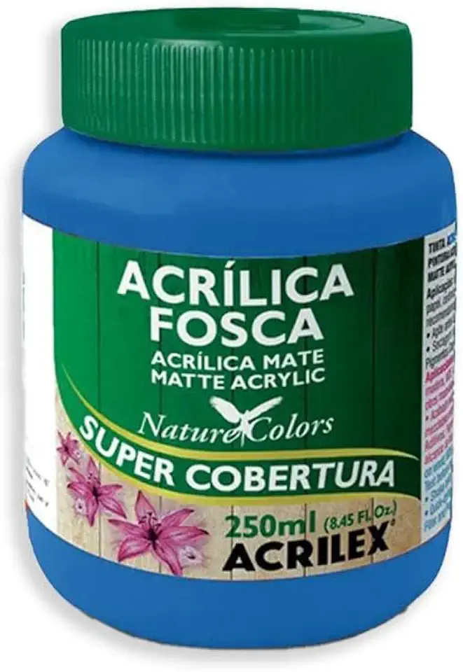 Tinta Acrílica Fosca - Nature Colors Acrilex 250 ml Azul - 559