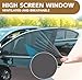 DACIRTY 4 PCS Side Window Sunshade – Ventilated Sun-proof & Dust-proof Mesh, Double-layer Breathable Car Window Heat-insulating Curtains, Universal Fit for Most SUVs (Black)