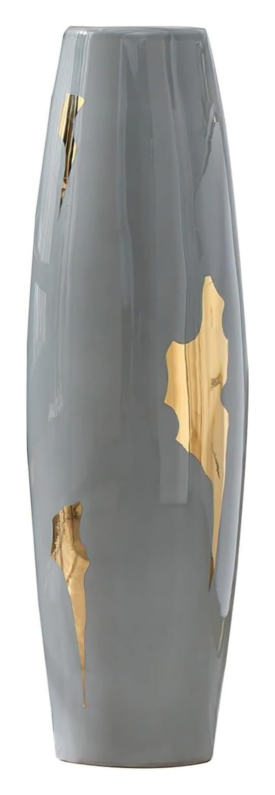 asdchZen Vase Vase Ceramic Flower Vase Tall Floor Vase Large Floor Vase Handmade Flower Vase For Decorative Twigs, Dried Flowers And Flowers, For Living Room, Entryway, Office,One Color-80x25cm