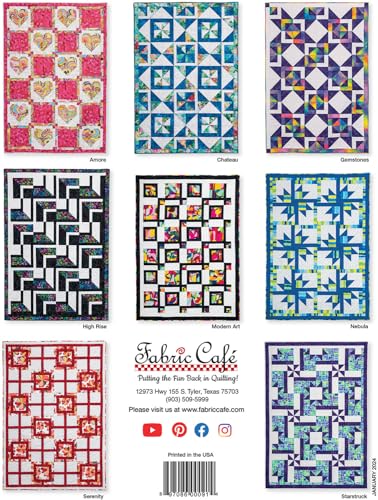 Fabric Cafe Go Bold with 3-Yard Quilts Pattern Booklet
