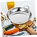 Vaguelly Stainless Steel Cooking Pot Double Handles Anti-scalding Kitchenware for Hot Pot Seafood and Stew Compatible Induction Cookers and All Stoves