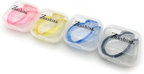 Miniatura 4 de Zooshine Juego de 4 clips de nariz antideslizantes impermeables para natación, pinzas de nariz para adultos y niños