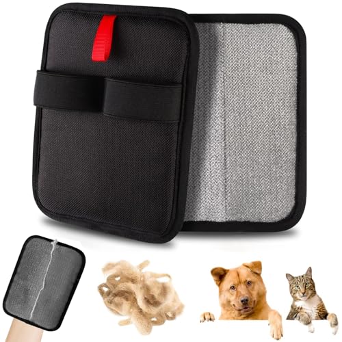 Pet Hair Removal Glove for Dogs & Cats, Newly Upgraded Reusable Electrostatic Pet Hair Gloves, Pet Hair Remover Tool for Clothing, Couch, Carpet, Car Seat (2Pcs)