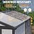 MELLCOM 4 x 6 FT Resin Outdoor Storage Shed with Floor