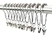 VAVC Shower Curtain Hooks Rings with Clips Hanger Clips Hanger Hooks Laundry Hooks Laundry Hanger Hooks Clips Stainless Steel Set of 12