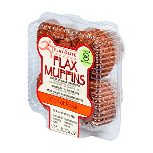 Flax4Life Muffin, Carrot And Raisin Gluten-Free Flax, 14 Oz