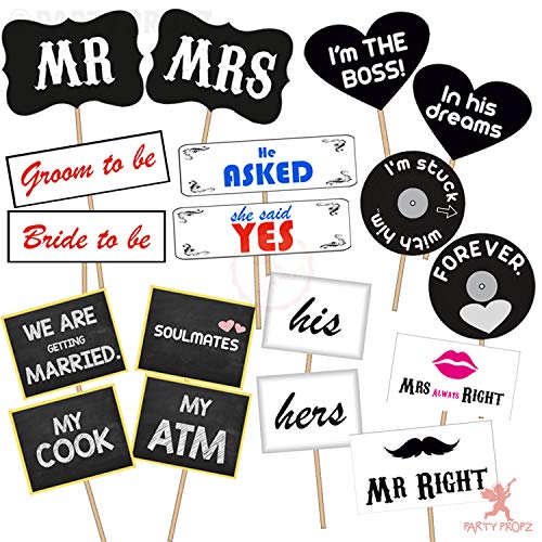 Pre- Wedding photobooth Props 18 PCS/Wedding Props for Photography by